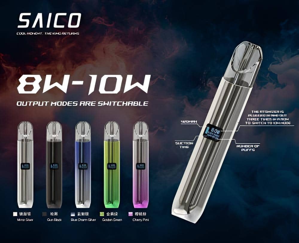 Saico 炫刻電子煙主機丨36款配色可選·LED燈效設計|電子煙專賣 Saico 炫刻電子煙主機丨36款配色可選·LED燈效設計|電子煙專賣